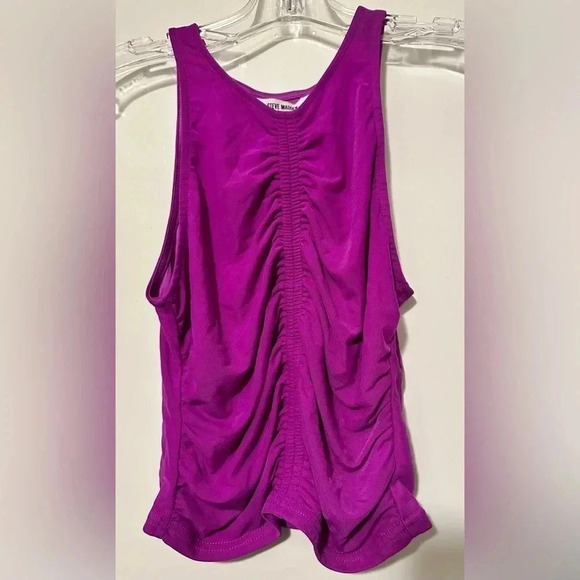 NWT Steve Madden Got the Juice sleeveless top dark orchid size S - Picture 3 of 10